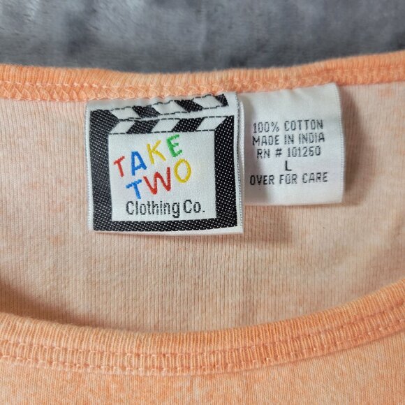 Take Two Women Top L Orange Lighthouse Sailboat‎ Graphic Coastal Nautical Vibe - Picture 2 of 7